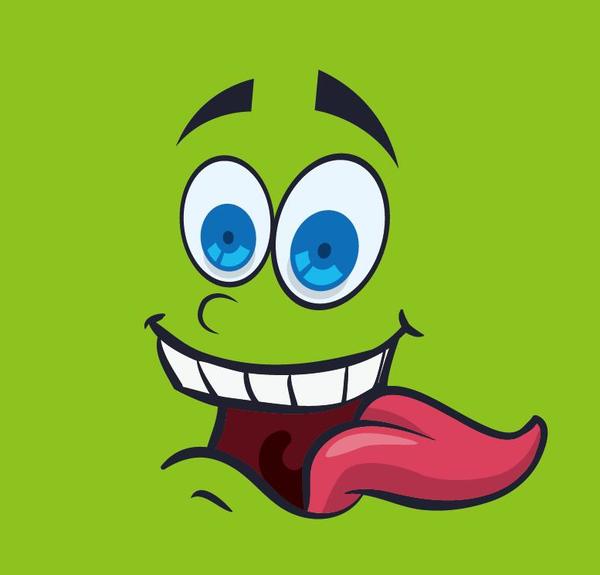 600x575 Funny Cartoon Face Expression Design Vector 08
