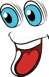 205x320 Cartoon Funny Faces In Doodle Sketch Style With Happiness, Joyful