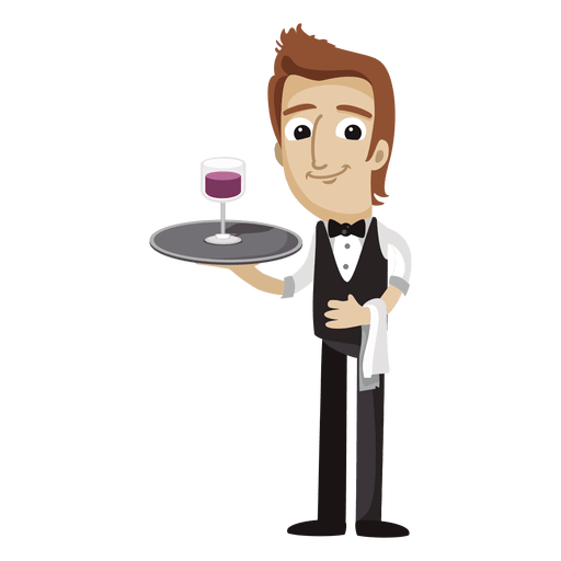 512x512 Sommelier Funny Cartoon Profession