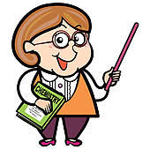 170x170 Clipart Of Funny Cartoon Teacher K12550674