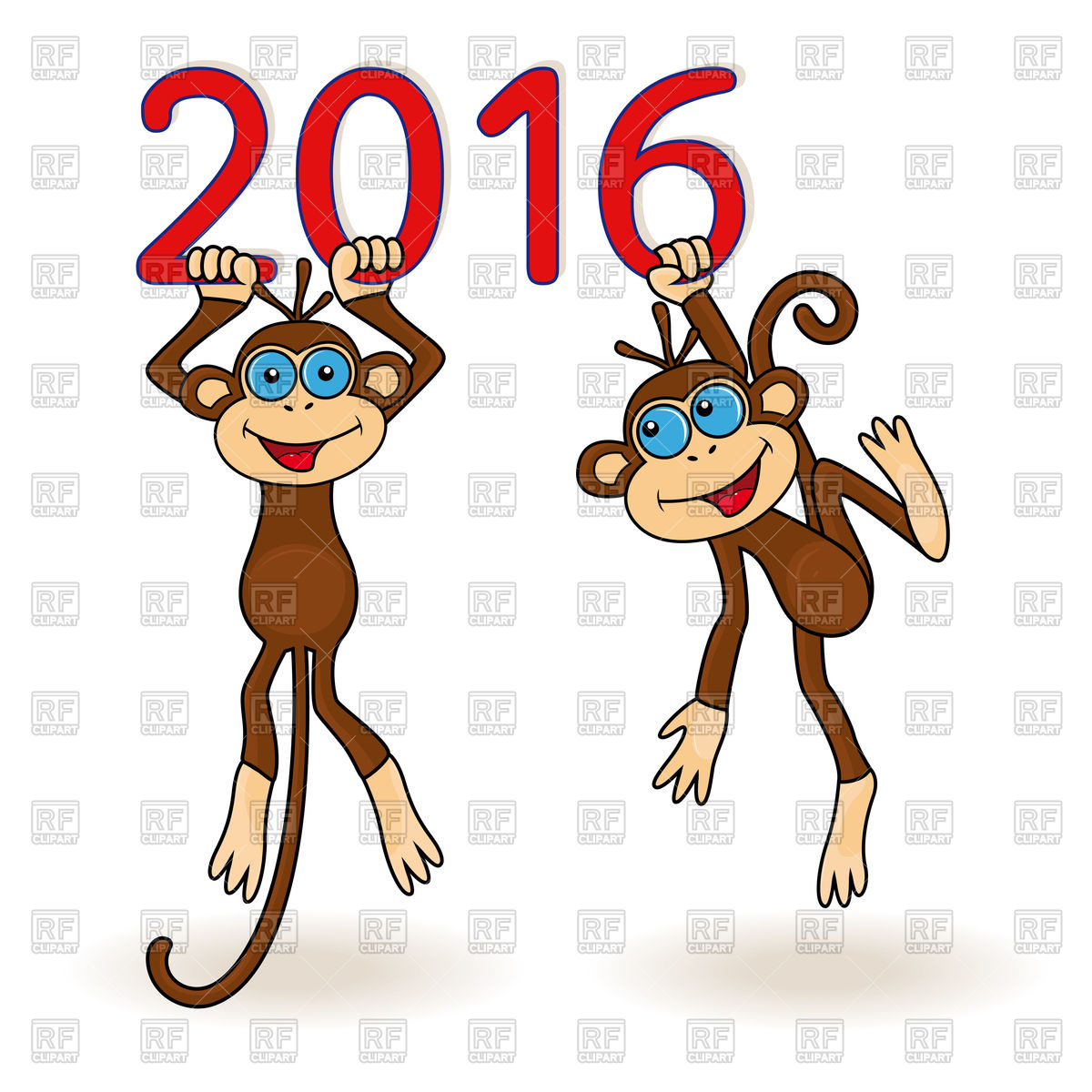 1200x1200 Two Funny Monkeys
