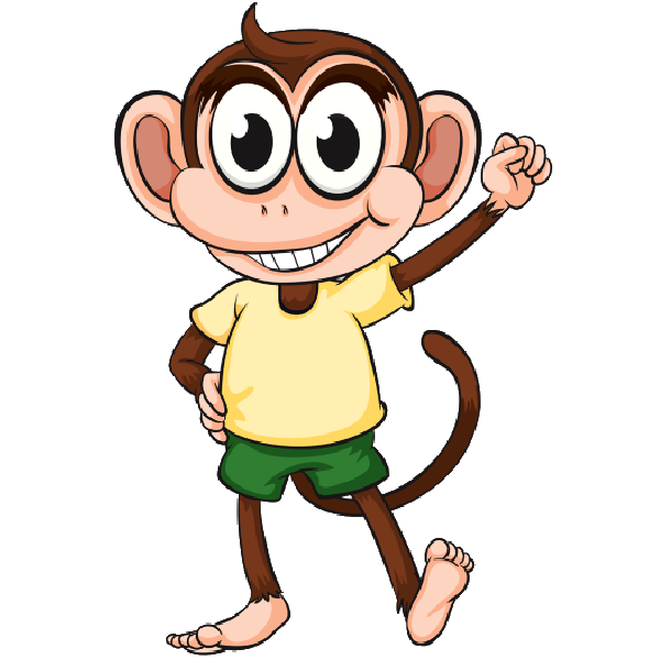 600x600 Funny Monkey Clipart
