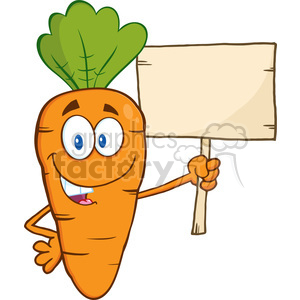 300x300 Royalty Free Royalty Free Rf Clipart Illustration Funny Carrot