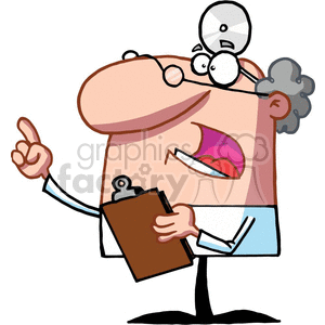 300x300 Royalty Free Doctor With Clipboard 377195 Vector Clip Art Image
