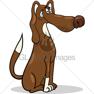 325x325 Funny Dog Cartoon Illustration Gl Stock Images