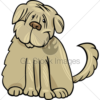 325x325 German Shepherd Dog Cartoon Illustration Gl Stock Images