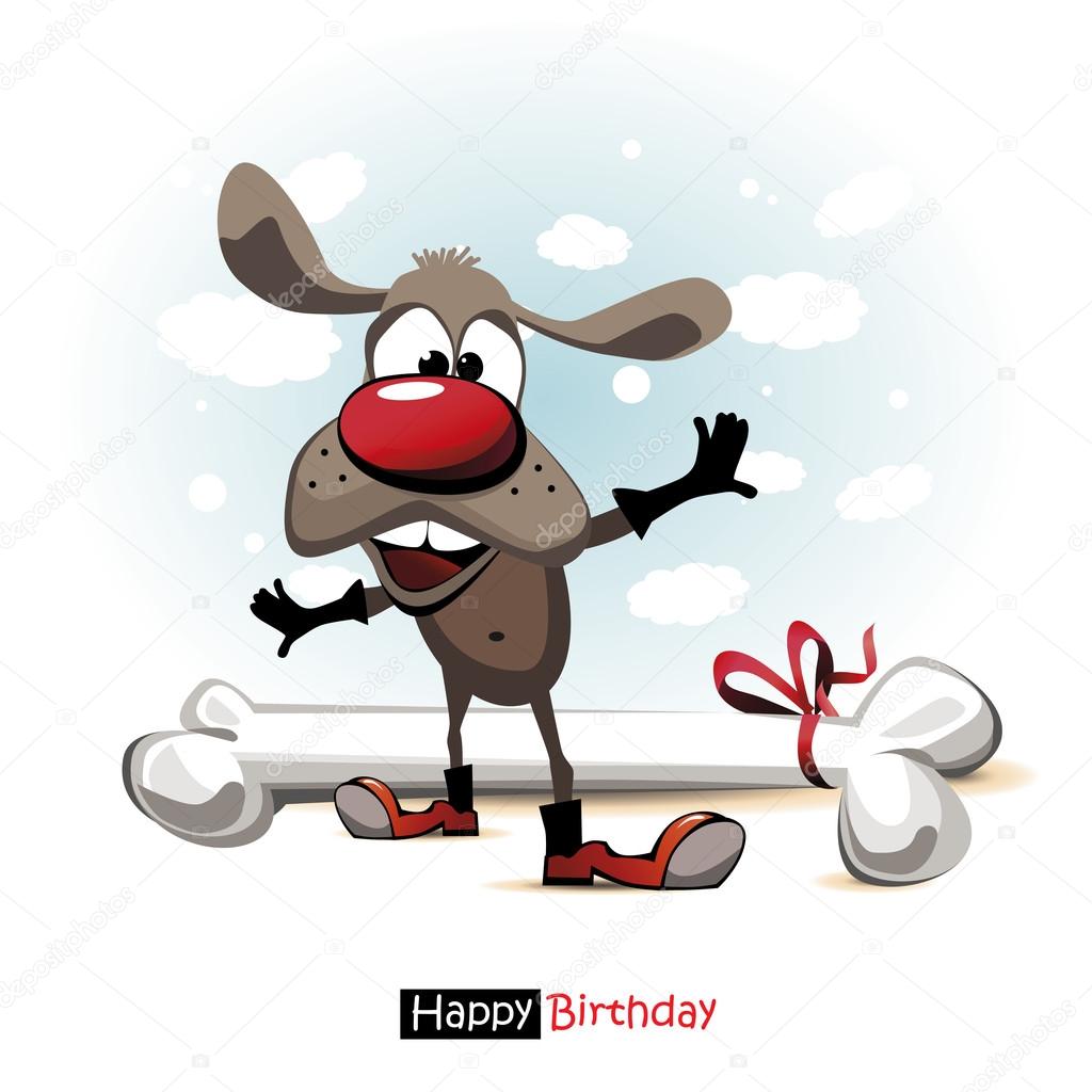 1024x1024 Happy Birthday Smile Dog Cartoon Cute Funny Stock Vector