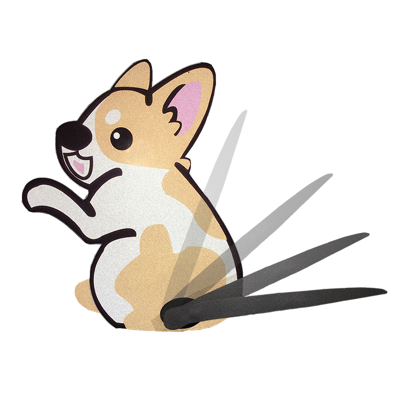 800x800 Car Stickers Cartoon Funny Dog Moving Tail Stickers Window Wiper