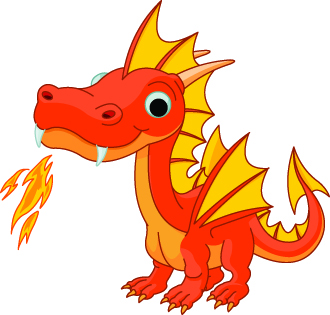 330x315 Funny Dragon Clipart