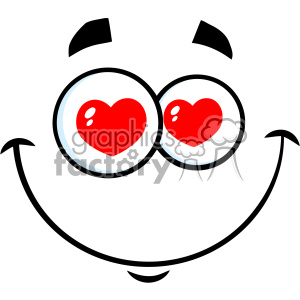 300x300 Royalty Free 10869 Royalty Free Rf Clipart Smiling Love Cartoon