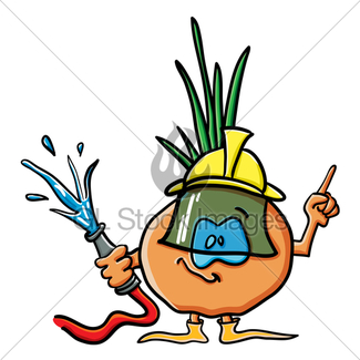 325x325 Funny Cartoon Cucumber Is A Firefighter Gl Stock Images