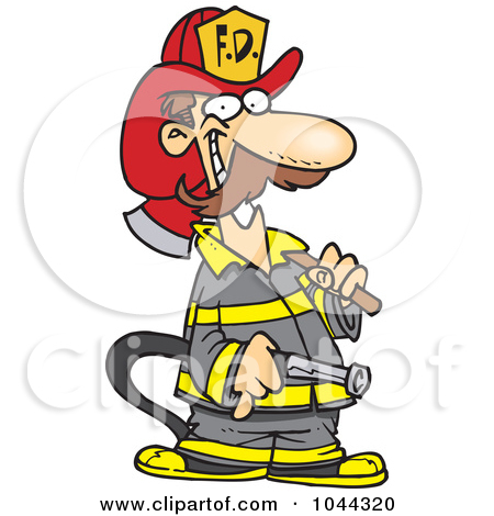 450x470 Funny Firefighter Clipart