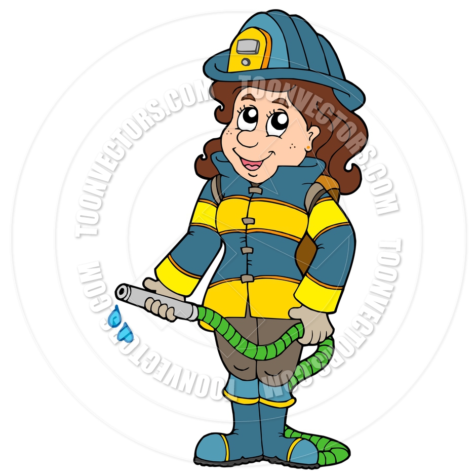 940x940 Girl Firefighter Cartoon Clipart Panda