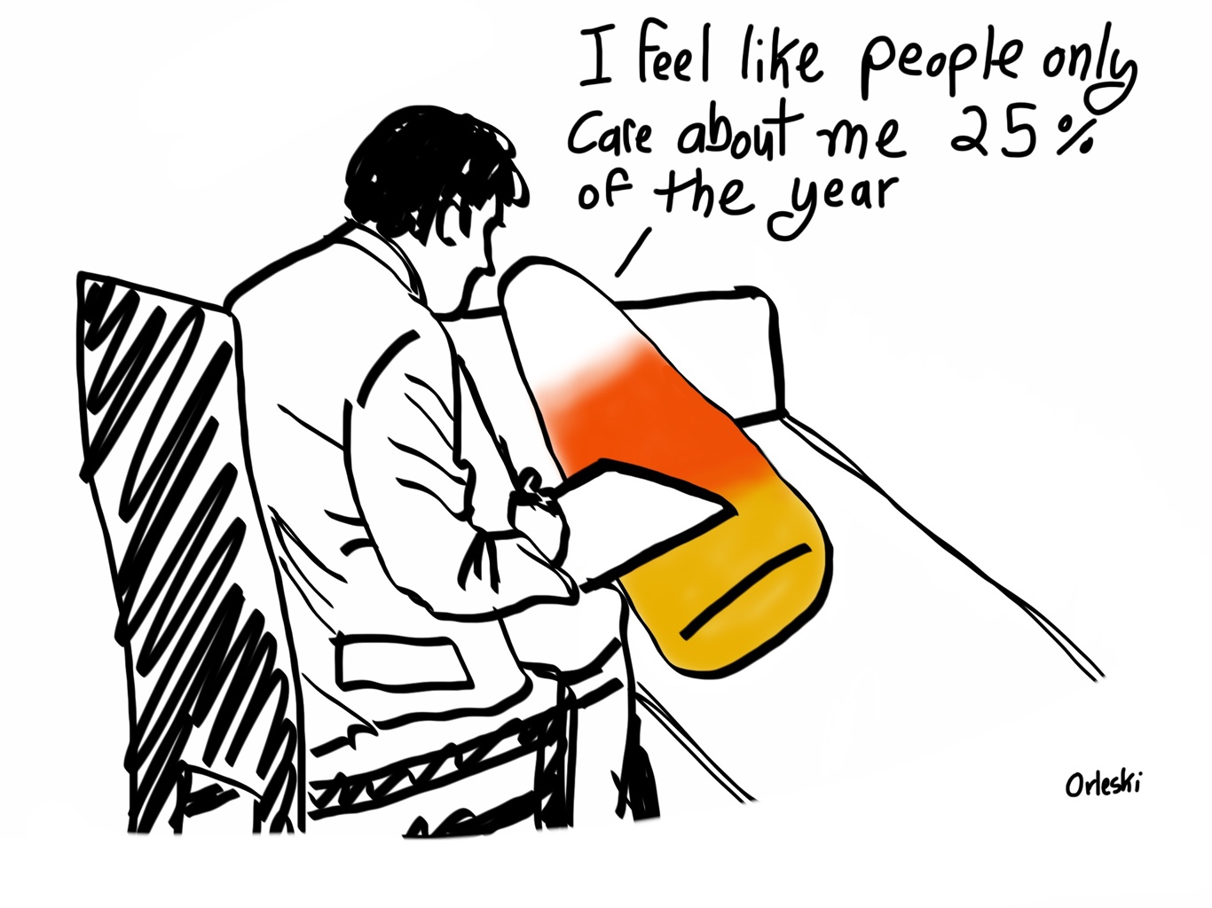 1366x1024 The Dangers Of Too Much Candy Corn Yesterday's Coffee Cartoons