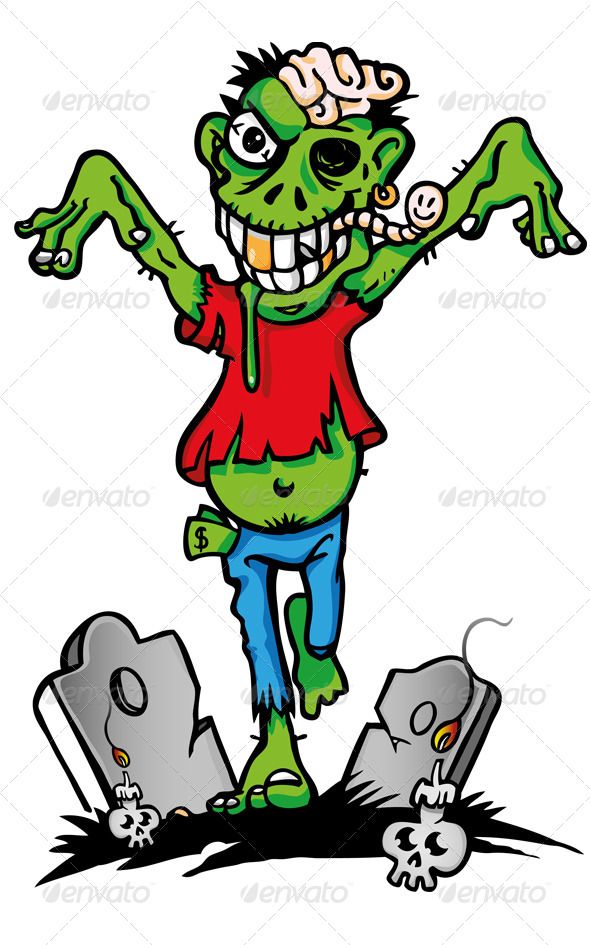 590x945 Zombie Clipart Funny School