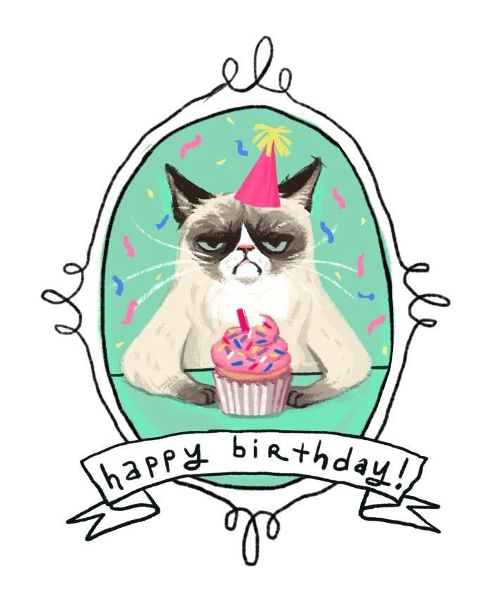 701x858 Grumpy Cat Birthday Clipart, Funny Cat Happy Birthday Clip Art