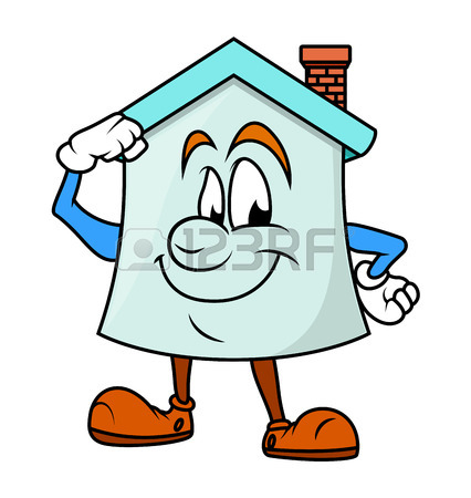 426x450 Dancing Funny Home Character Royalty Free Cliparts, Vectors,