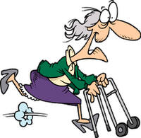 200x195 Funny Old Lady Clipart