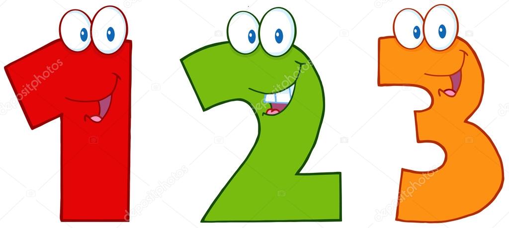 Funny Numbers Clip Art