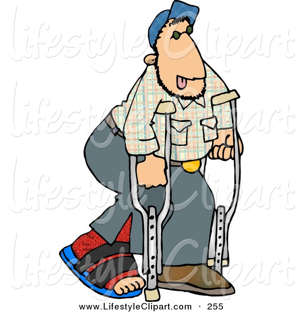 600x620 Funny Broken Leg Clipart