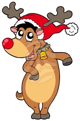 264x400 Christmas Clipart Reindeer