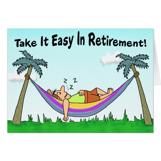 540x540 Funny Retirement Card Take It Easy! Card