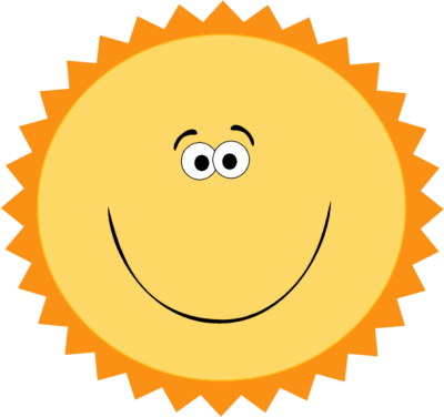 400x376 Funny Sun Clip Art