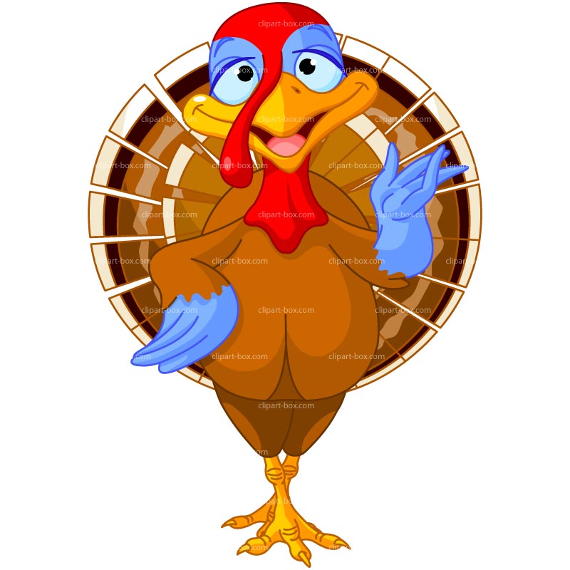 800x800 Silly Turkey Clipart