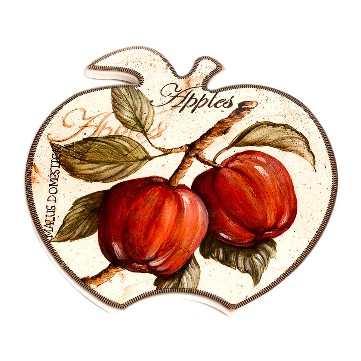 1200x1200 Untersetzer, Dekofliese, Glaseruntersetzer, Topfuntersetzer, Apfel