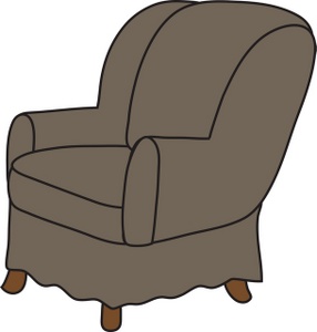 286x300 Arm Chair Clipart Image
