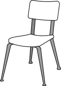 216x300 White Classroom Chair Clip Art