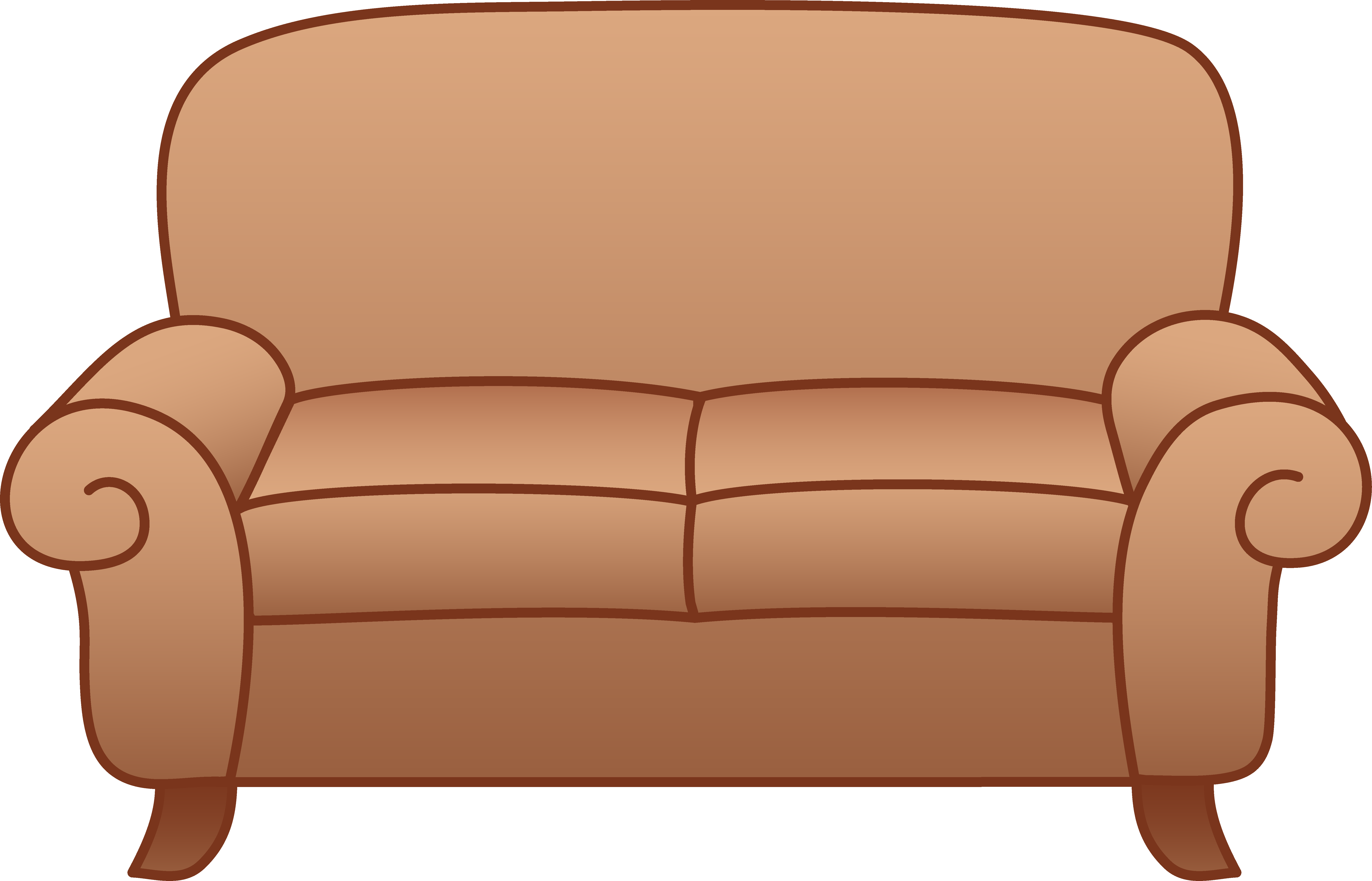 6947x4462 Furniture Clipart Sofa