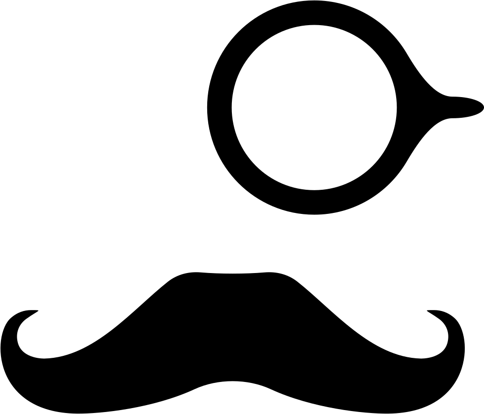 981x840 Monocle And Mustache Svg Png Icon Free Download ( 57305