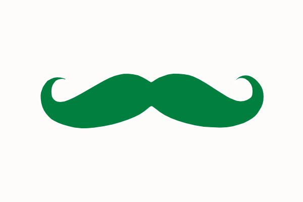 600x400 Mustache Clipart