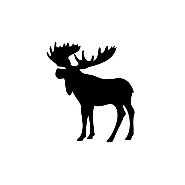 600x600 Best Moose Clipart Ideas Moose Silhouette, Bear