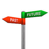 170x170 Clip Art Of Past Future Direction Sign K12933602