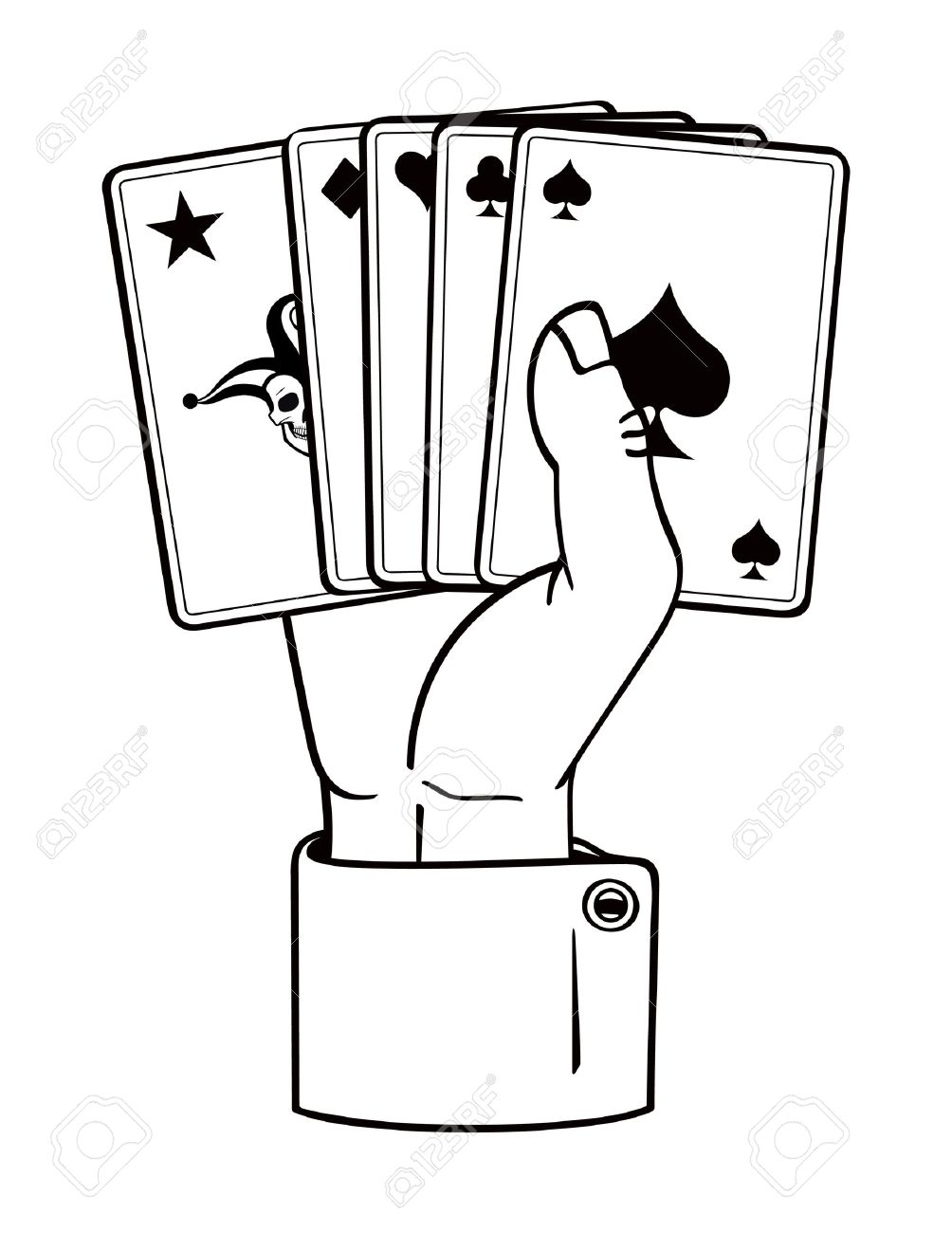 1004x1300 Hand Clipart Playing Card