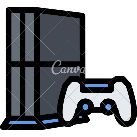 550x550 Video Game Controller Vector