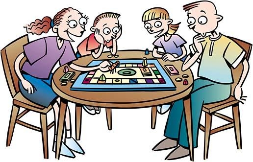 516x331 Family Game Night Clipart