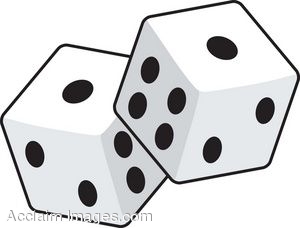300x228 Clip Art Of A Pair Of Six Sided Game Dice