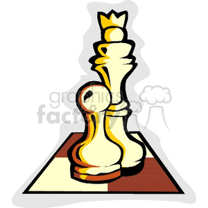 300x300 Royalty Free Chess King Pawn 171600 Clip Art Images, Illustrations