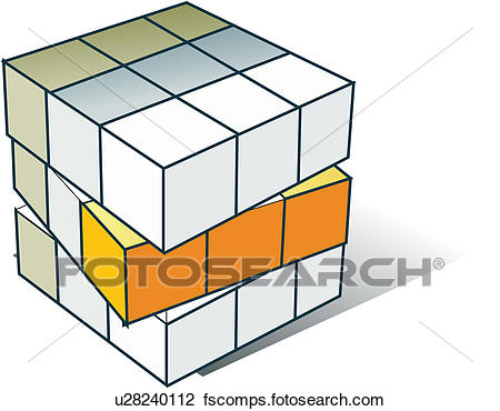450x370 Clipart Of Logo, Puzzle, Gaming Supply, House Item, Cube U28240112
