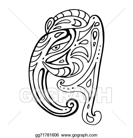 450x470 Ganesha Elephant Head Clip Art Cliparts