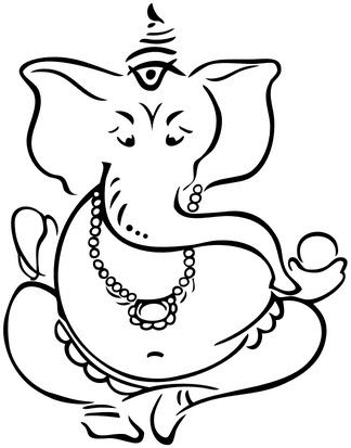 324x413 Ganesha Temporary Tattoo