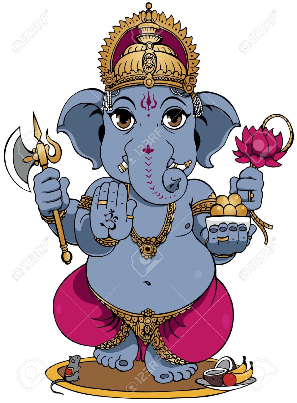 959x1300 Lord Ganesha Of Hindus God. Royalty Free Cliparts, Vectors,