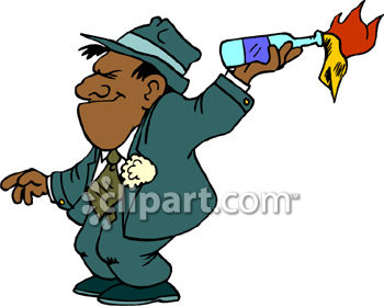 350x280 Gangster Throwing A Molotov Cocktail
