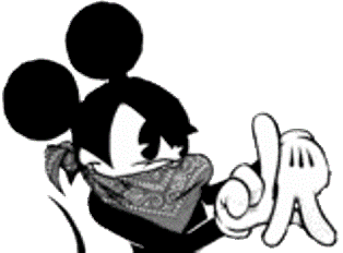 314x232 Black N White Clip Art Gangster