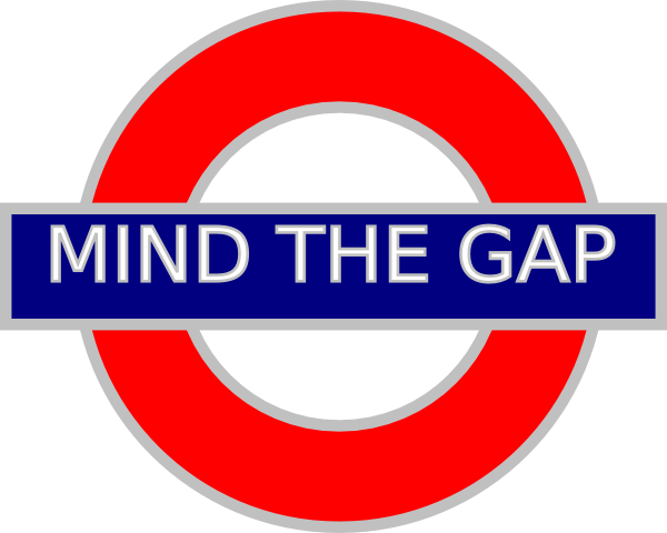 600x480 Mind The Gap Tube Sign Clip Art