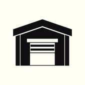 170x170 Clipart Of Outline Of Garage With Snow On Roof K25407773