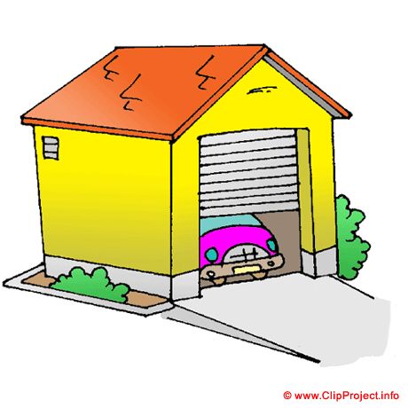 460x460 Garage Clipart Bild Free, House With Garage Clip Art